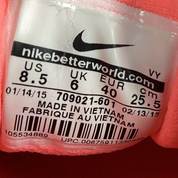 Nike Flex Run 2015 Orange Running Shoes 8.5 - Picture 9 of 11